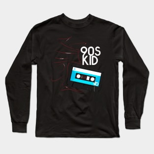 90's Kid's Retro Cassette Tape Long Sleeve T-Shirt